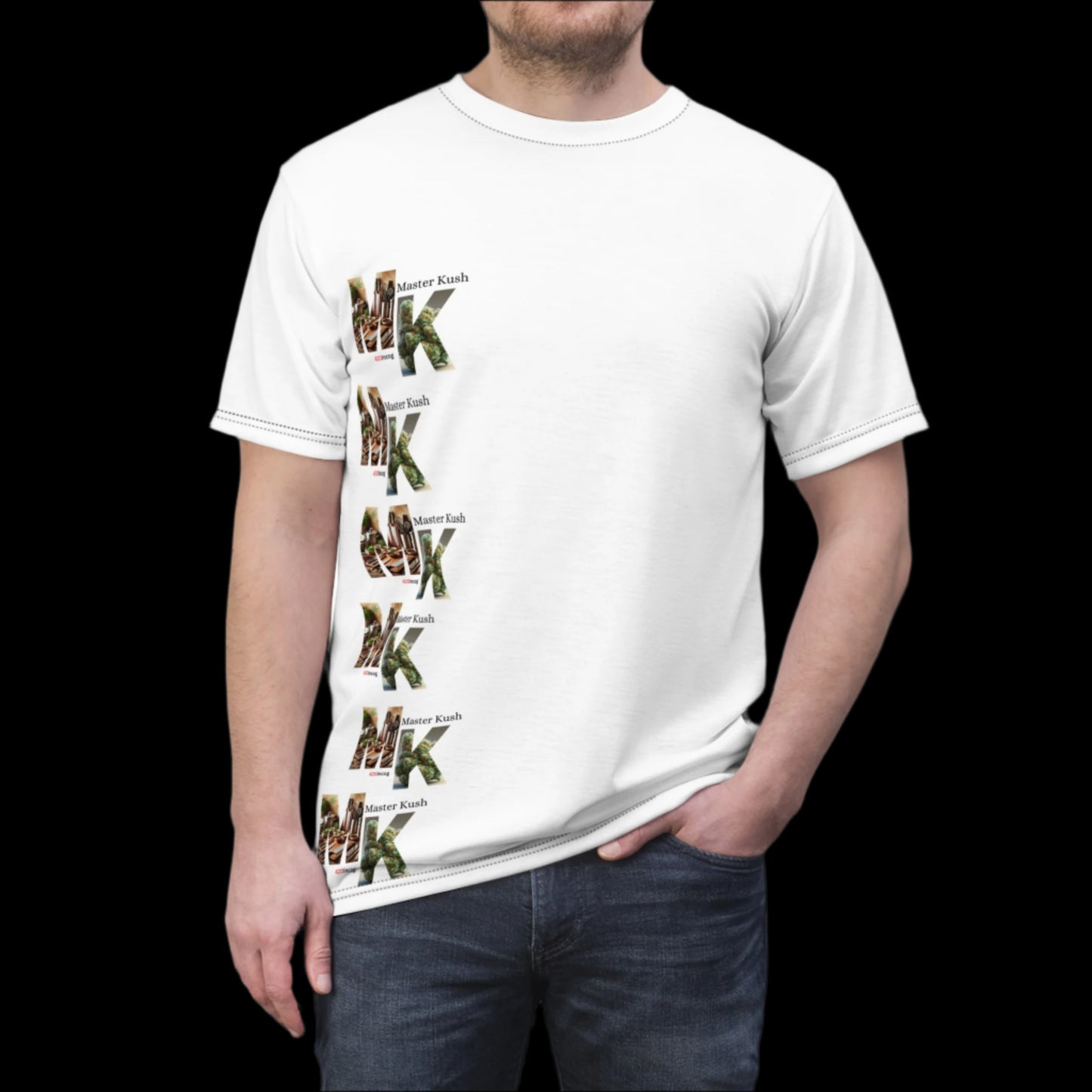 Incog Bold Street Tee featuring the Master Kush (Chef) strain