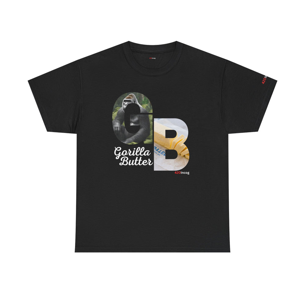 Incog Graphic Tee featuring the Gorilla Butter strain
