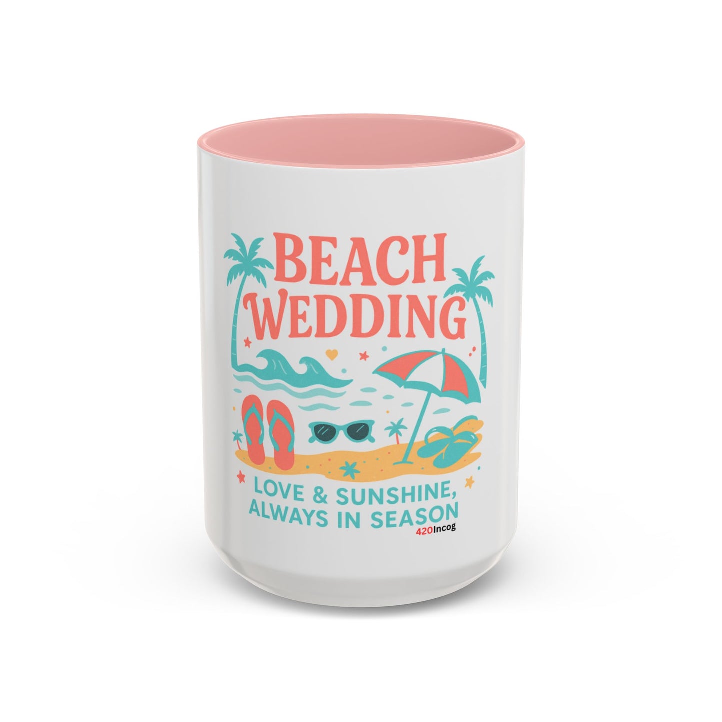 420Incog Big 'Ol Coffee Mug featuring the Beach Wedding strain