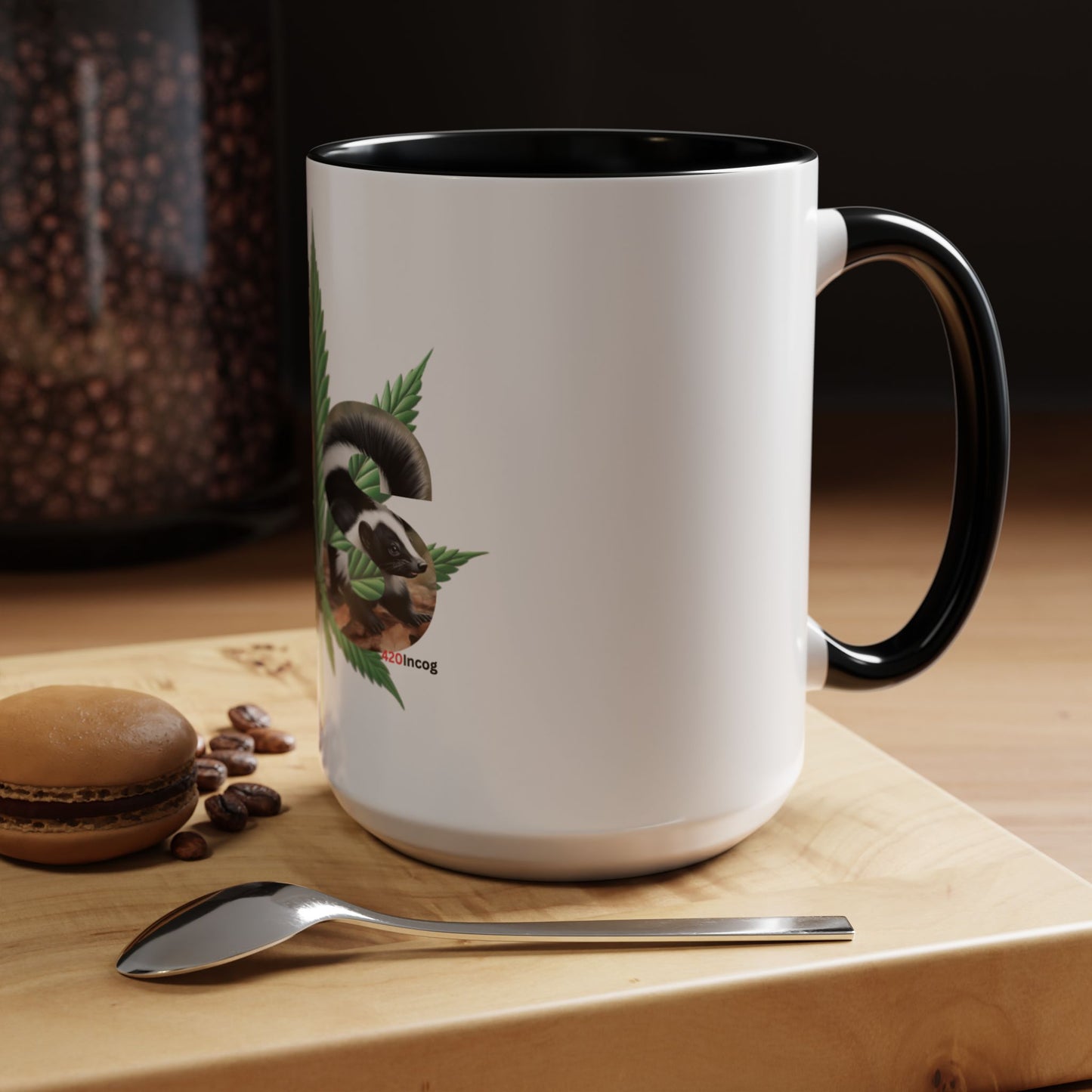 420Incog Big 'Ol Coffee Mug featuring the Super Skunk strain