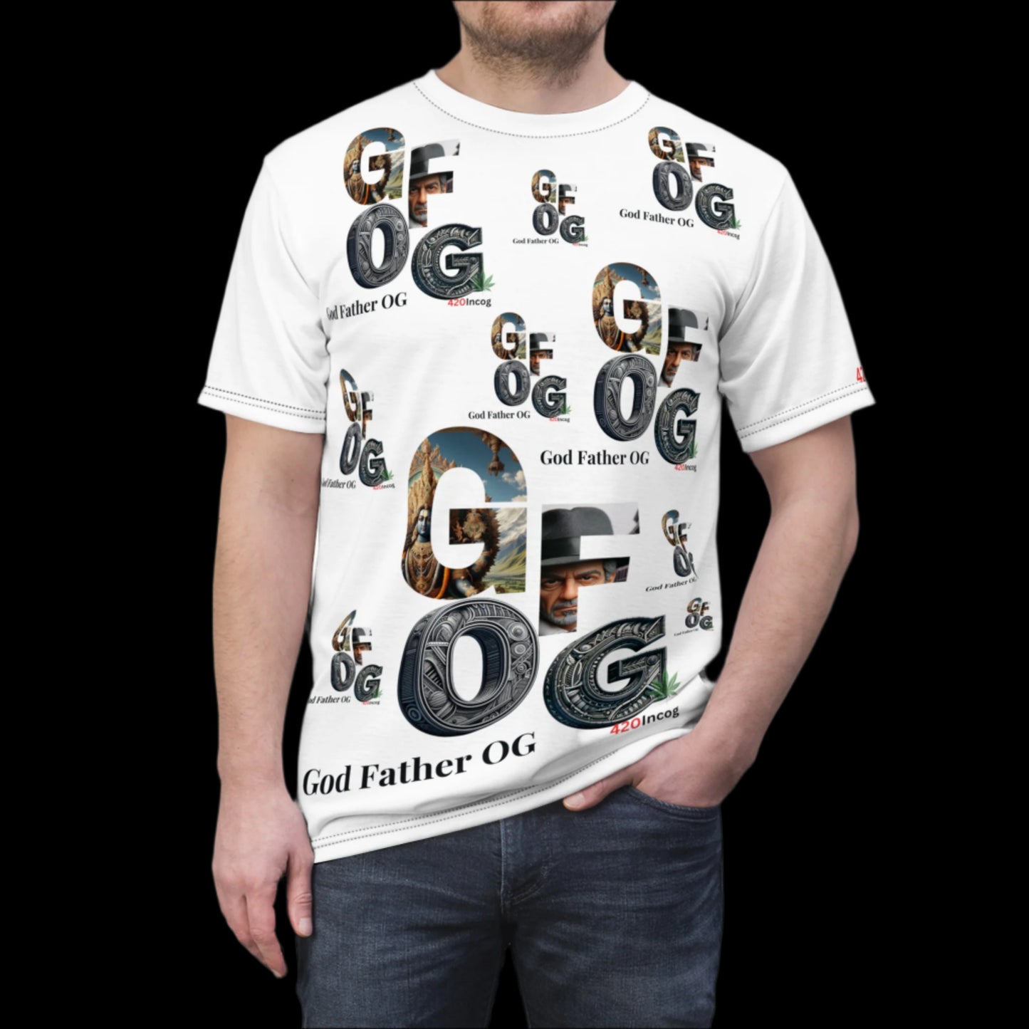 Incog Bold Street Tee featuring the God Father OG strain