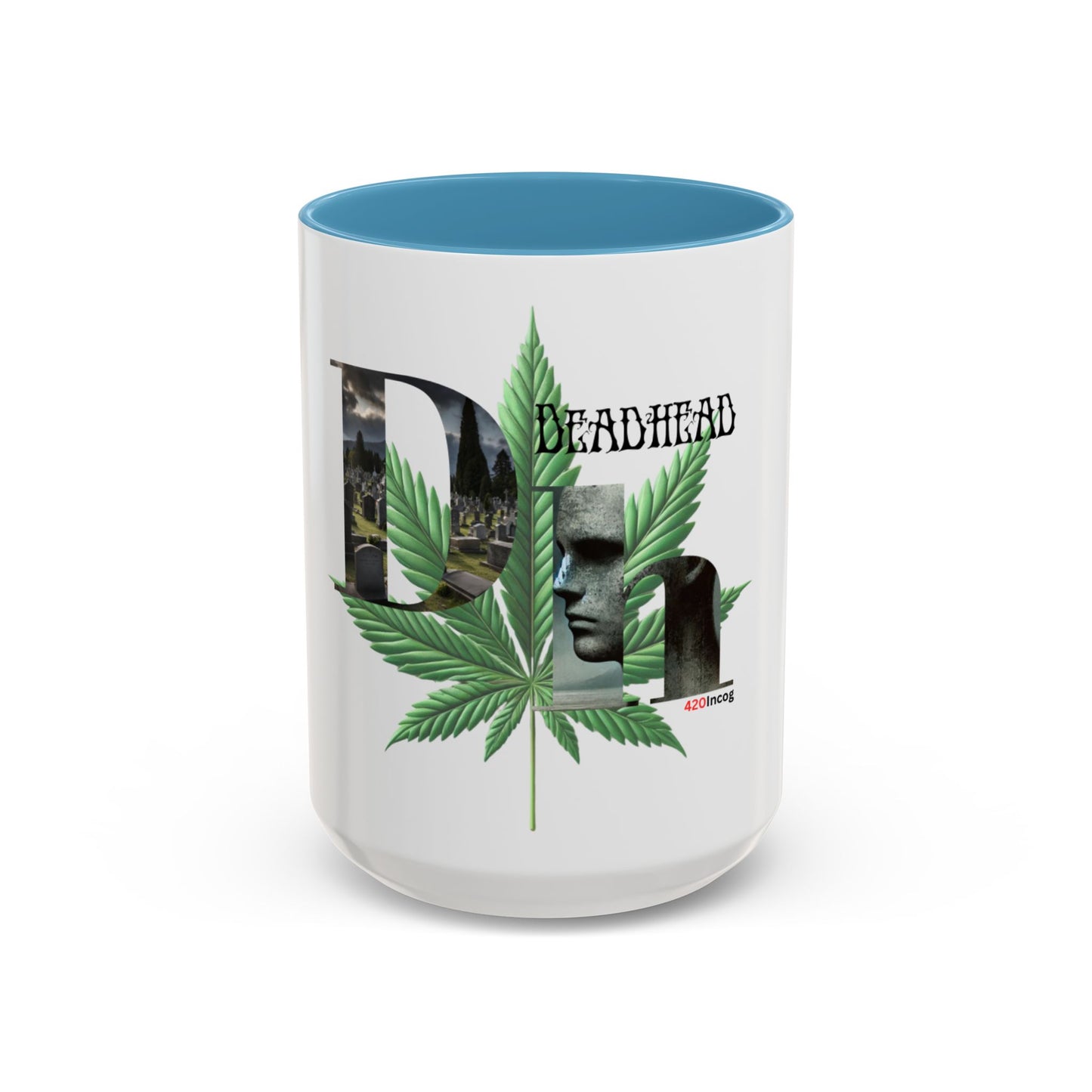 420Incog Big 'Ol Coffee Mug featuring the Deadhead strain 1