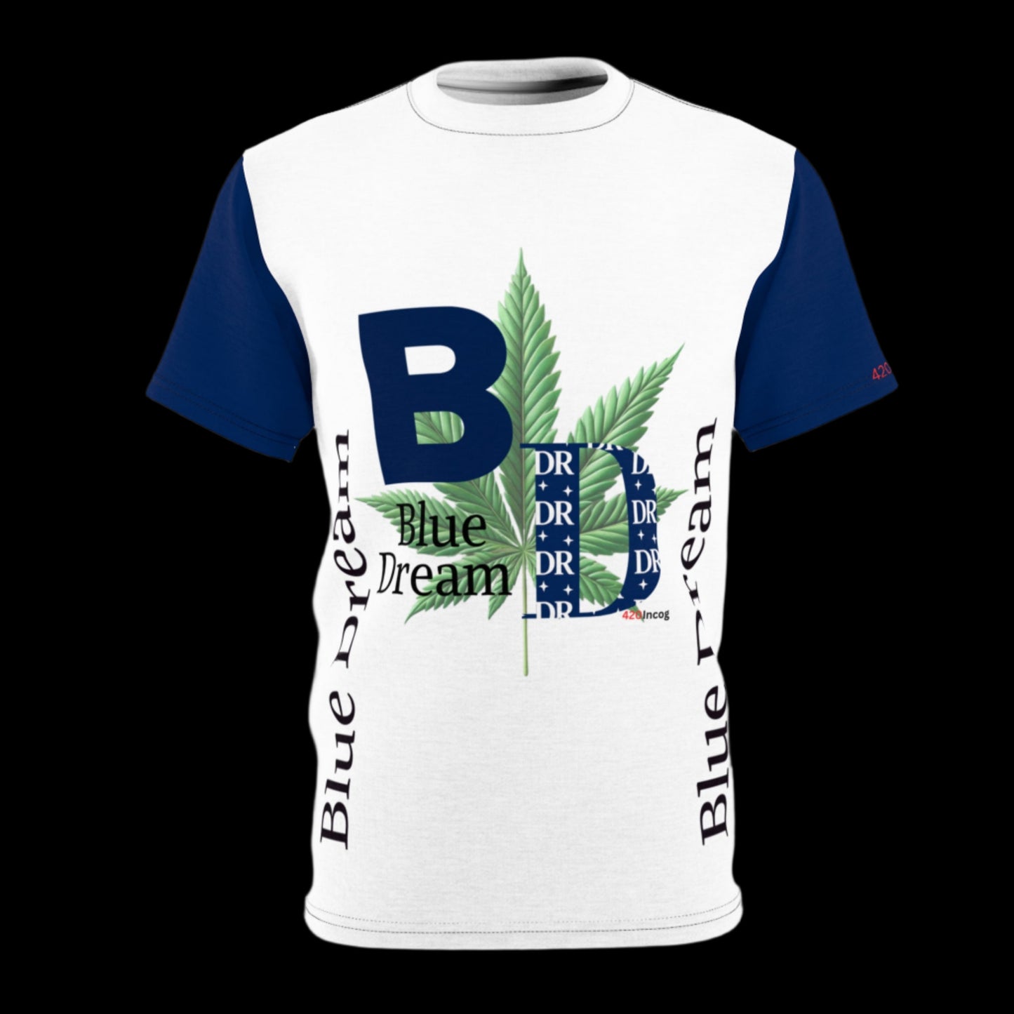 Iconic Bold Street Tee featuring the Blue Dream v1.0 strain