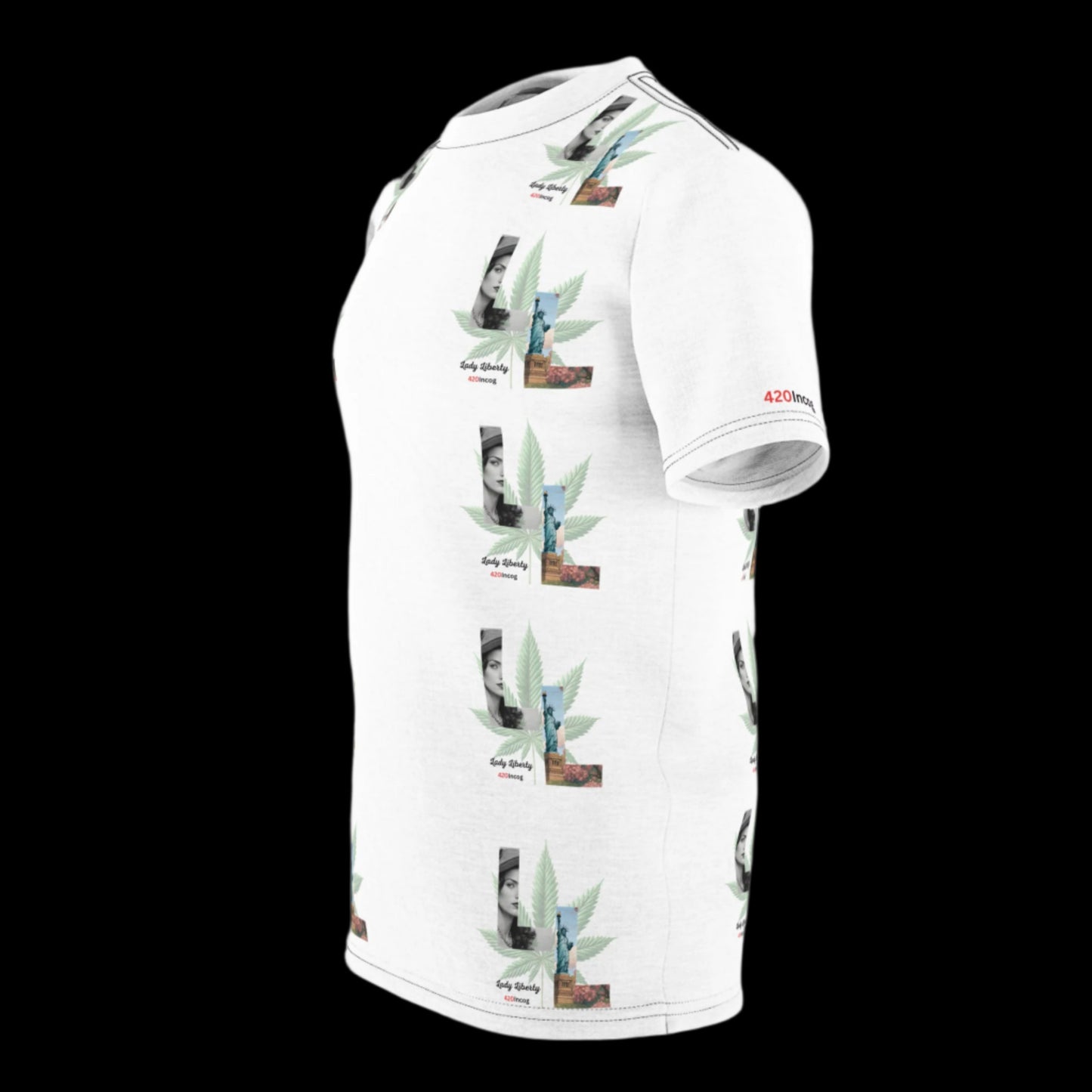 Iconic Bold Street Tee featuring the Lady Liberty strain