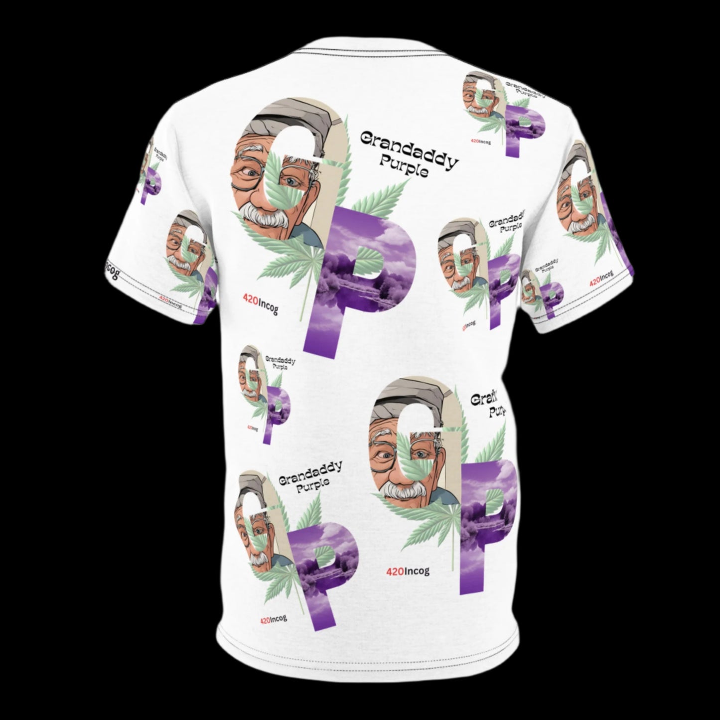 Iconic Bold Street Tee featuring the Grandaddy Purple strain