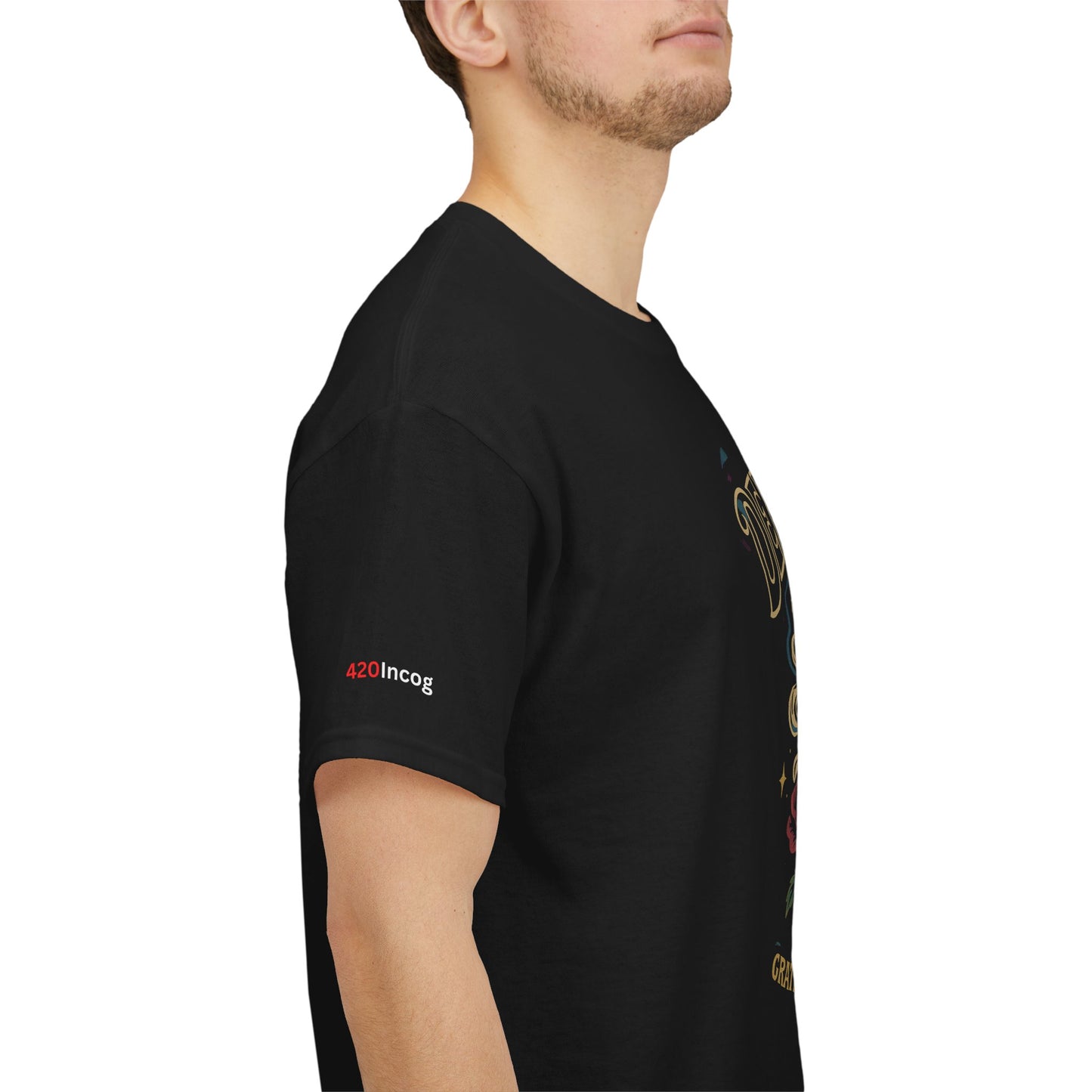 420Incog Funny Tee featuring the Deadhead OG strain
