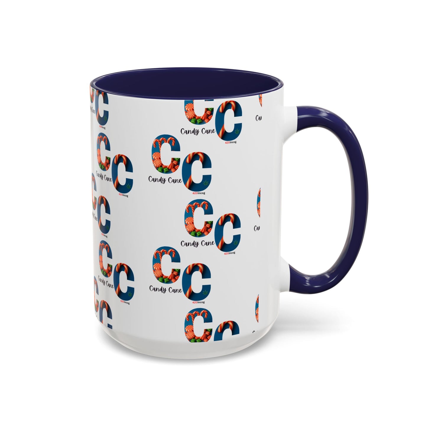 420Incog Big 'Ol Coffee Mug featuring the Candy Cane strain