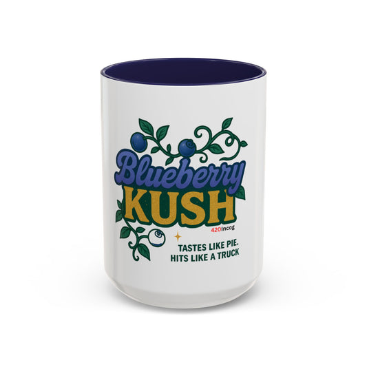 420Incog Big 'Ol Coffee Mug featuring the Blueberry Kush strain