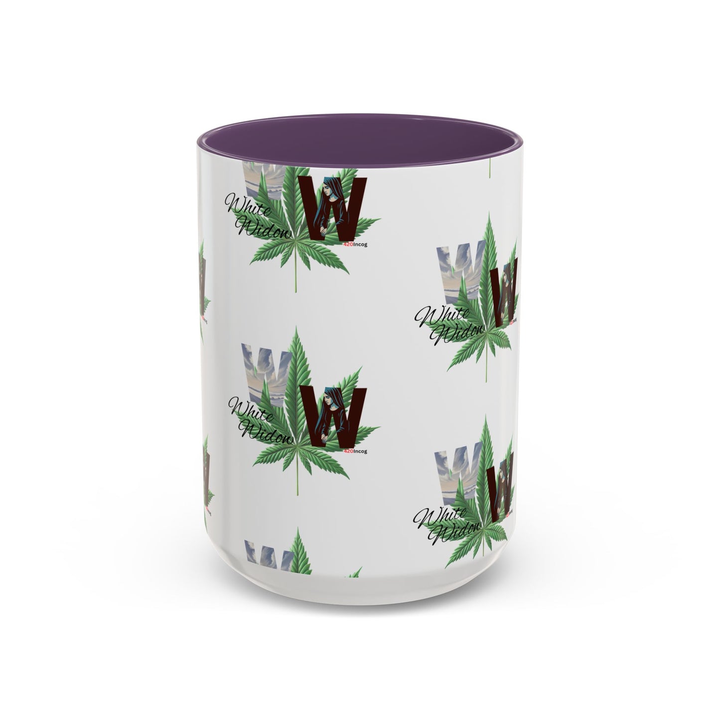 420Incog Big 'Ol Coffee Mug featuring the White Widdow strain