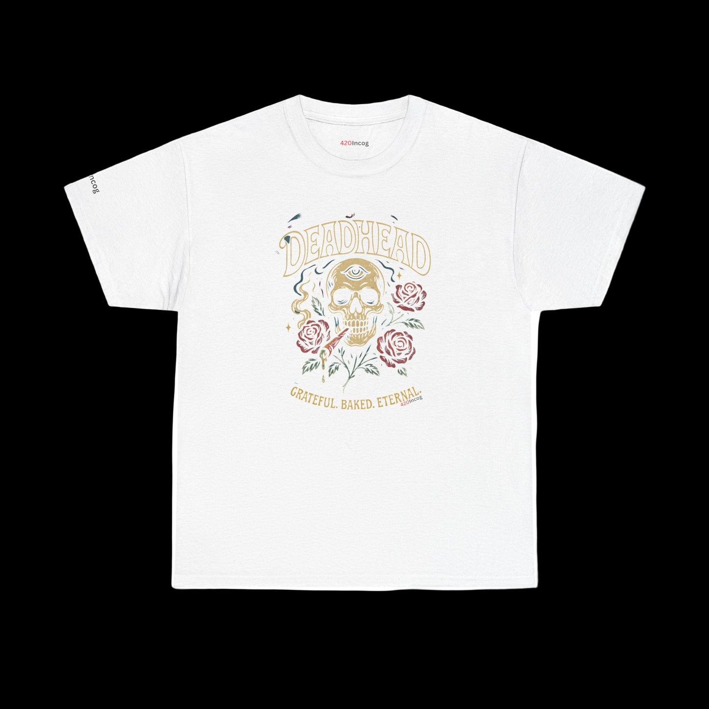 420Incog Funny Tee featuring the Deadhead OG strain
