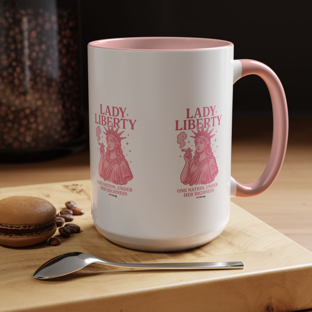 420Incog Big 'Ol Coffee Mug featuring the Lady Liberty strain