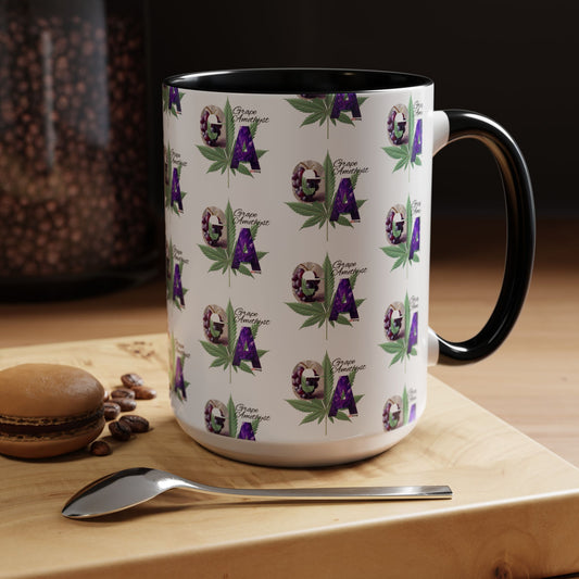 420Incog Big 'Ol Coffee Mug featuring the Grape Amethyst strain