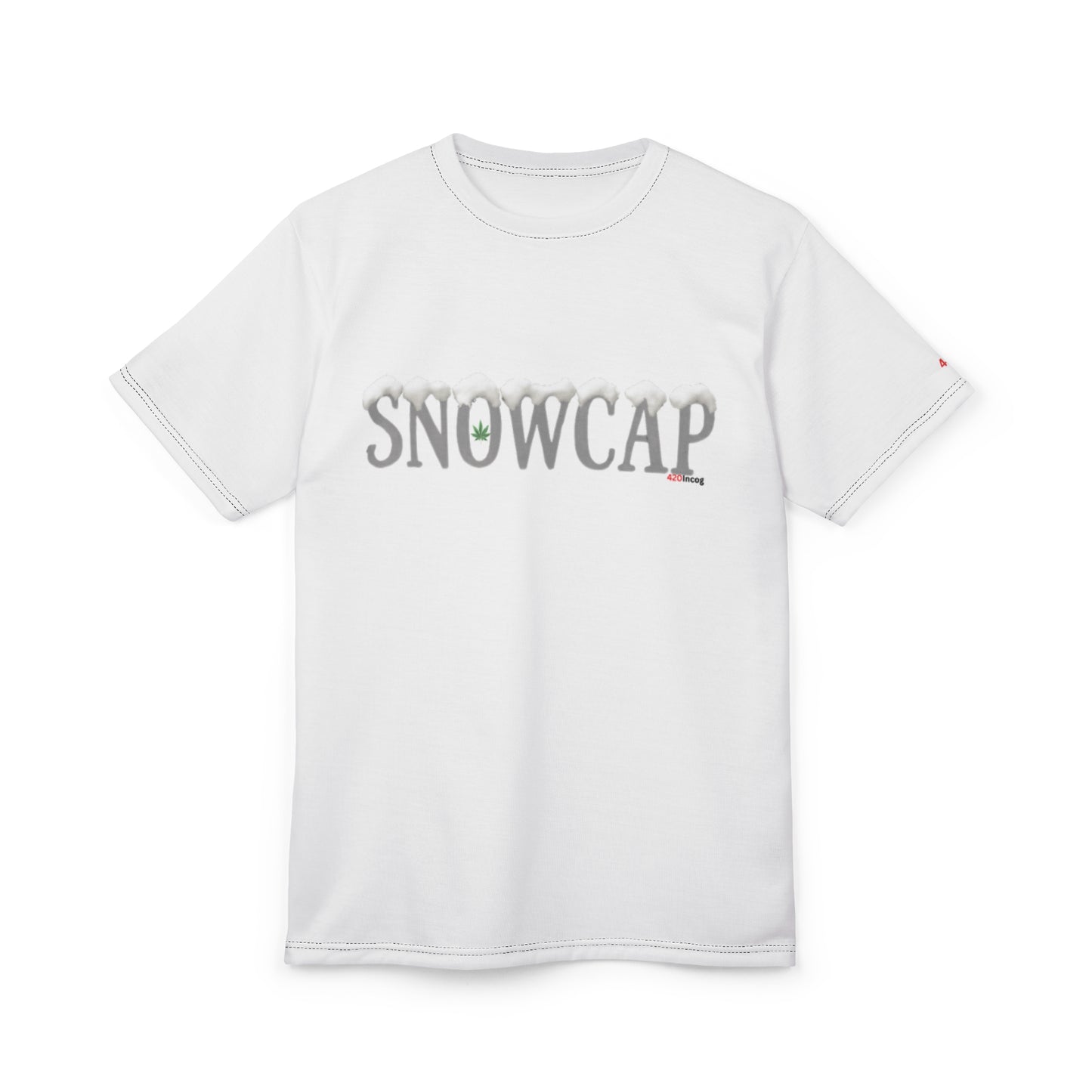 Incog Street Tee featuring the Snowcap strain