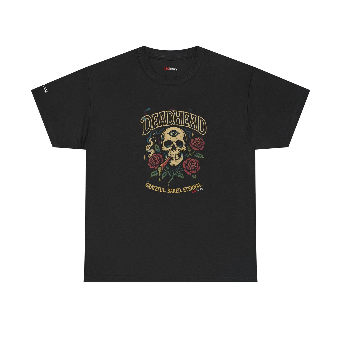 420Incog Funny Tee featuring the Deadhead OG strain