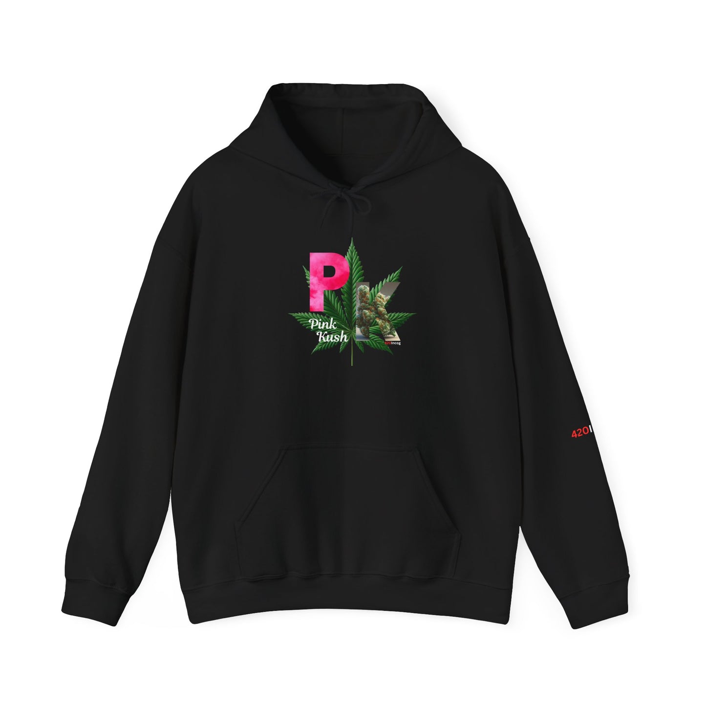 Incog Graphic Sweatshirt featuring the Pink Kush strain