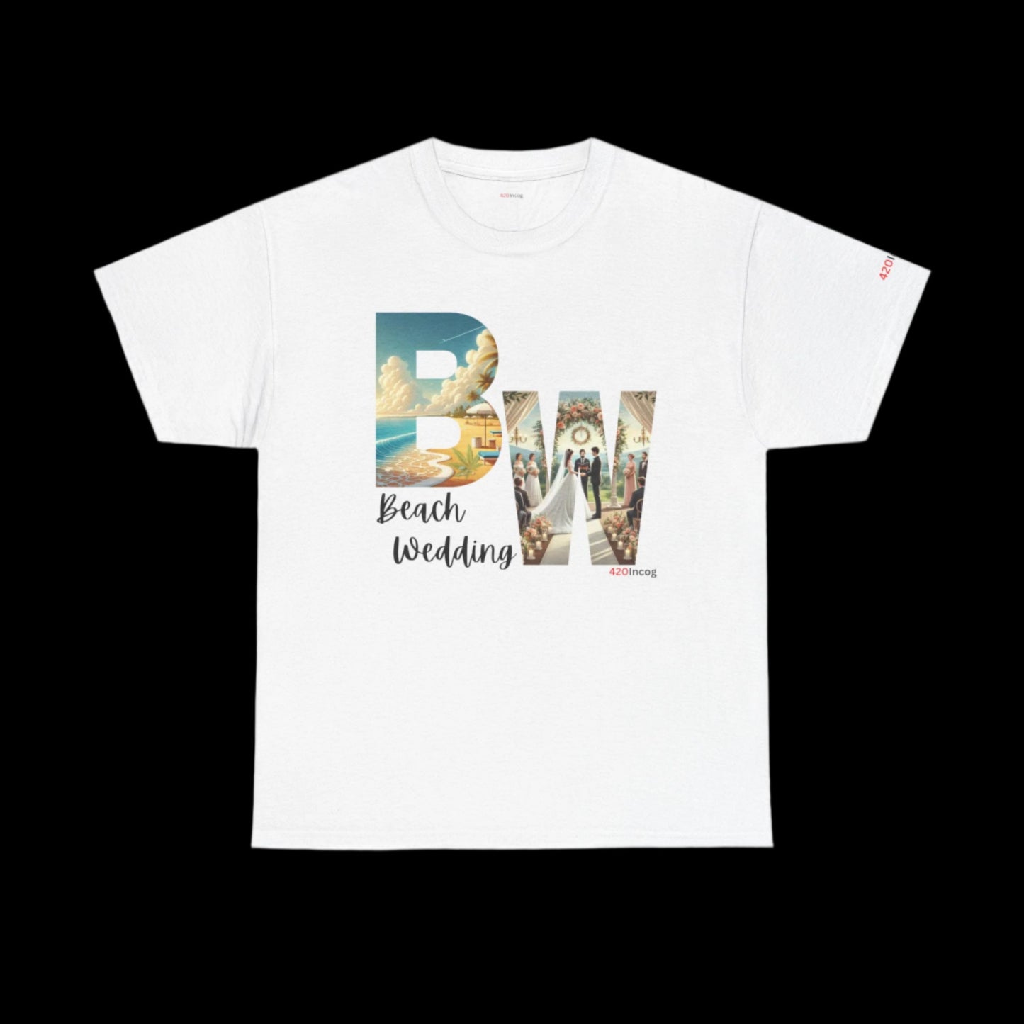 Incog Graphic Tee featuring the Beach Wedding strain