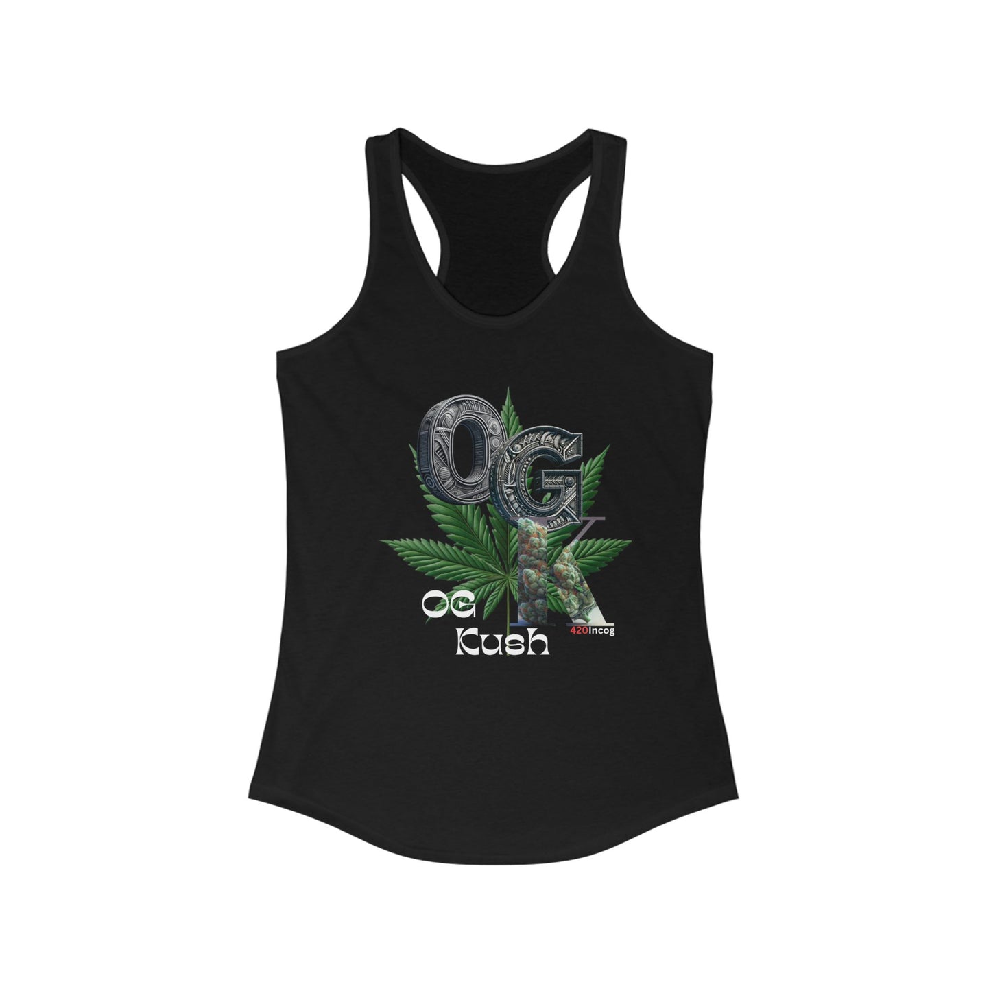 Iconic Women's Racerback with the OG Kush strain