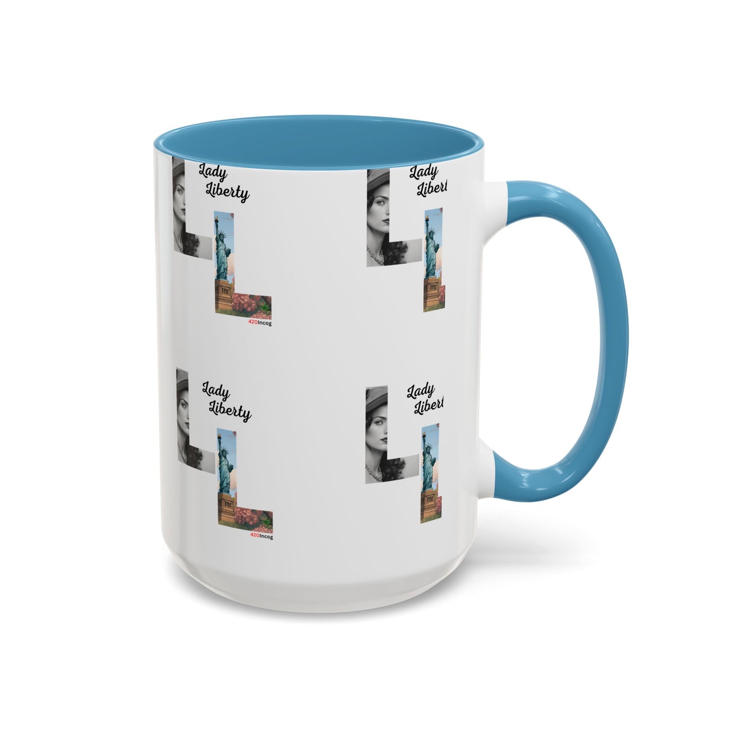 420Incog Big 'Ol Coffee Mug featuring the Lady Liberty strain