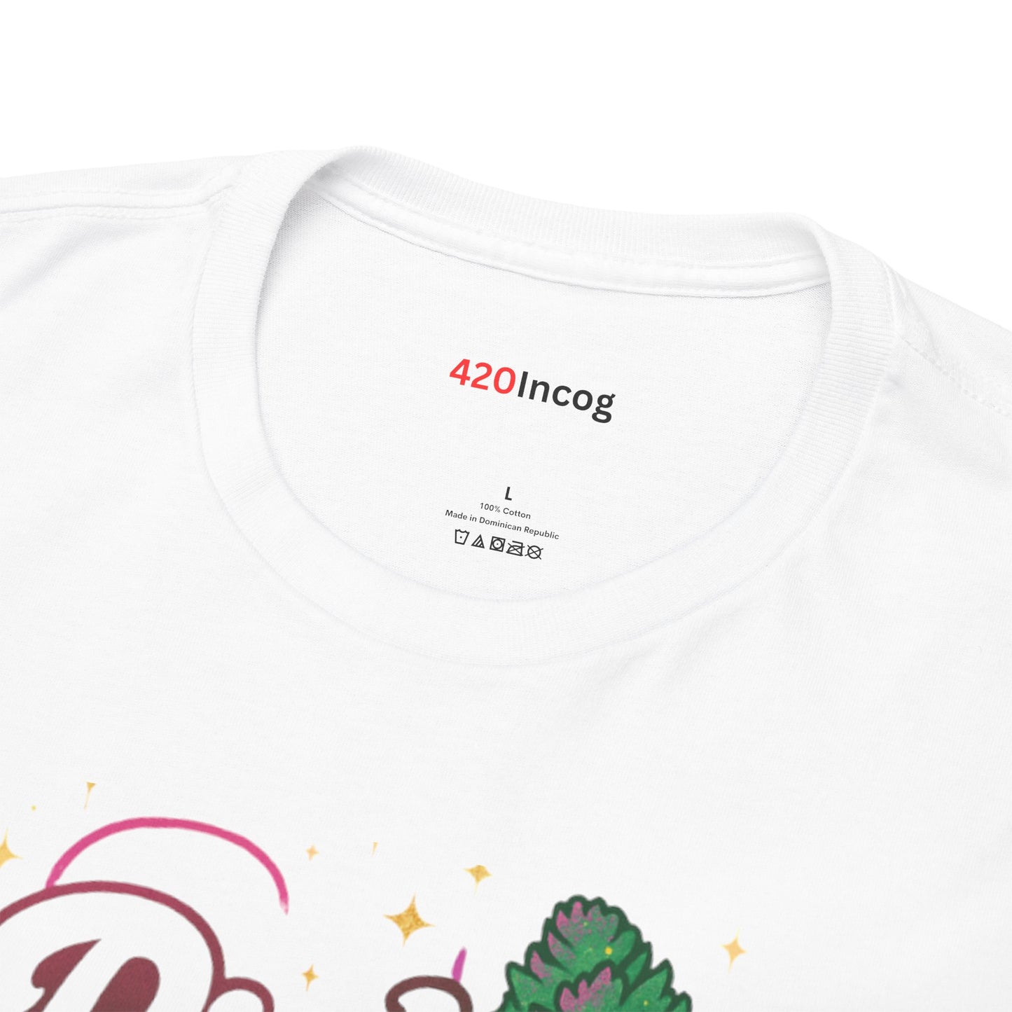 420Incog Funny Tee featuring the Pink Kush strain