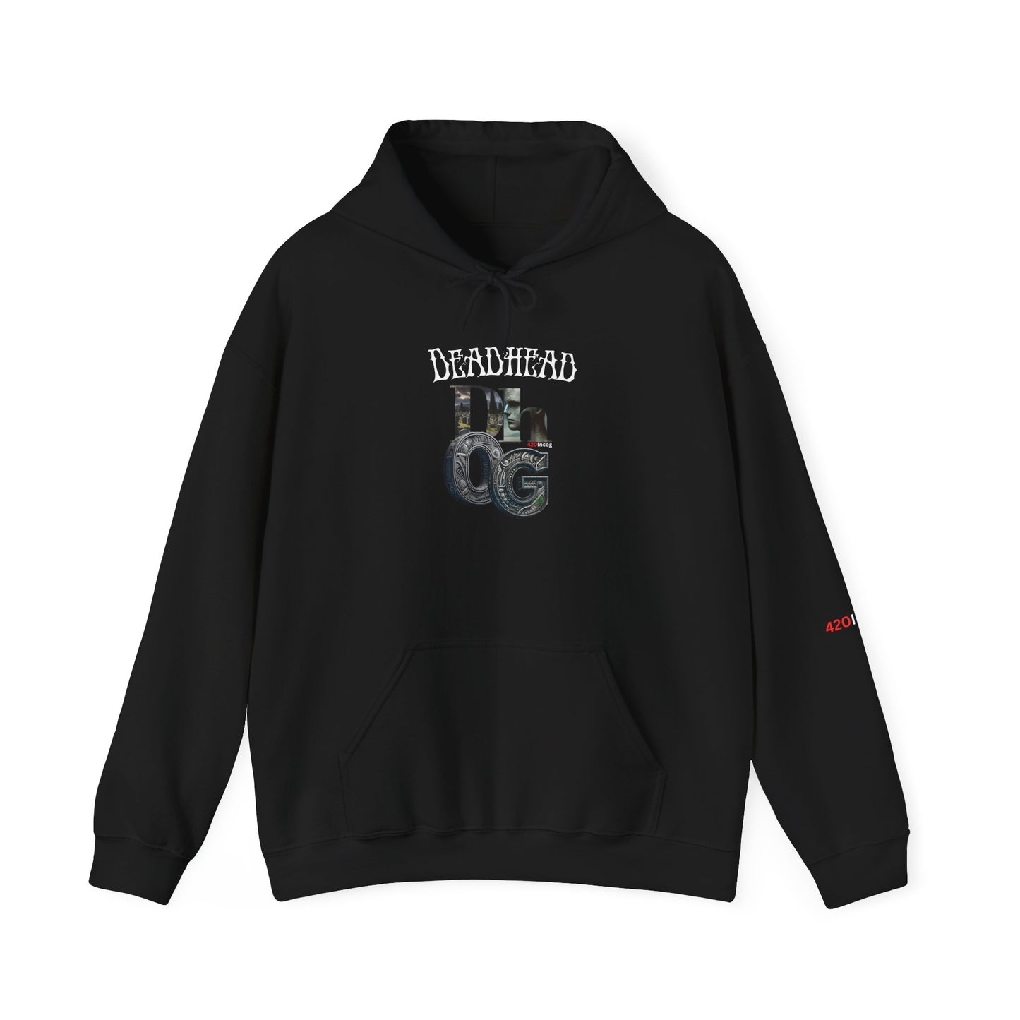 Incog Graphic Sweatshirt featuring the Deadhead OG strain