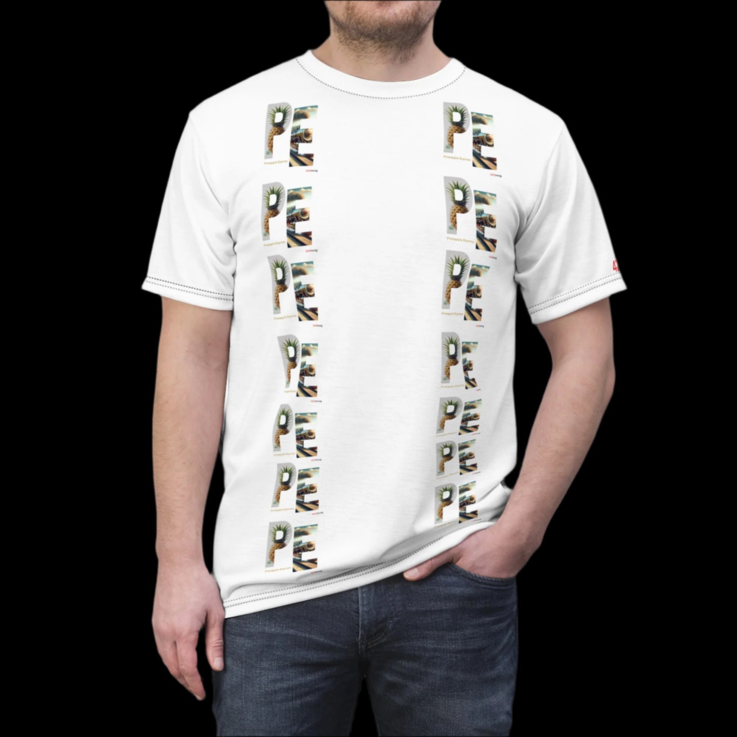 Incog Bold Street Tee featuring the Pineapple Express strain v1.0