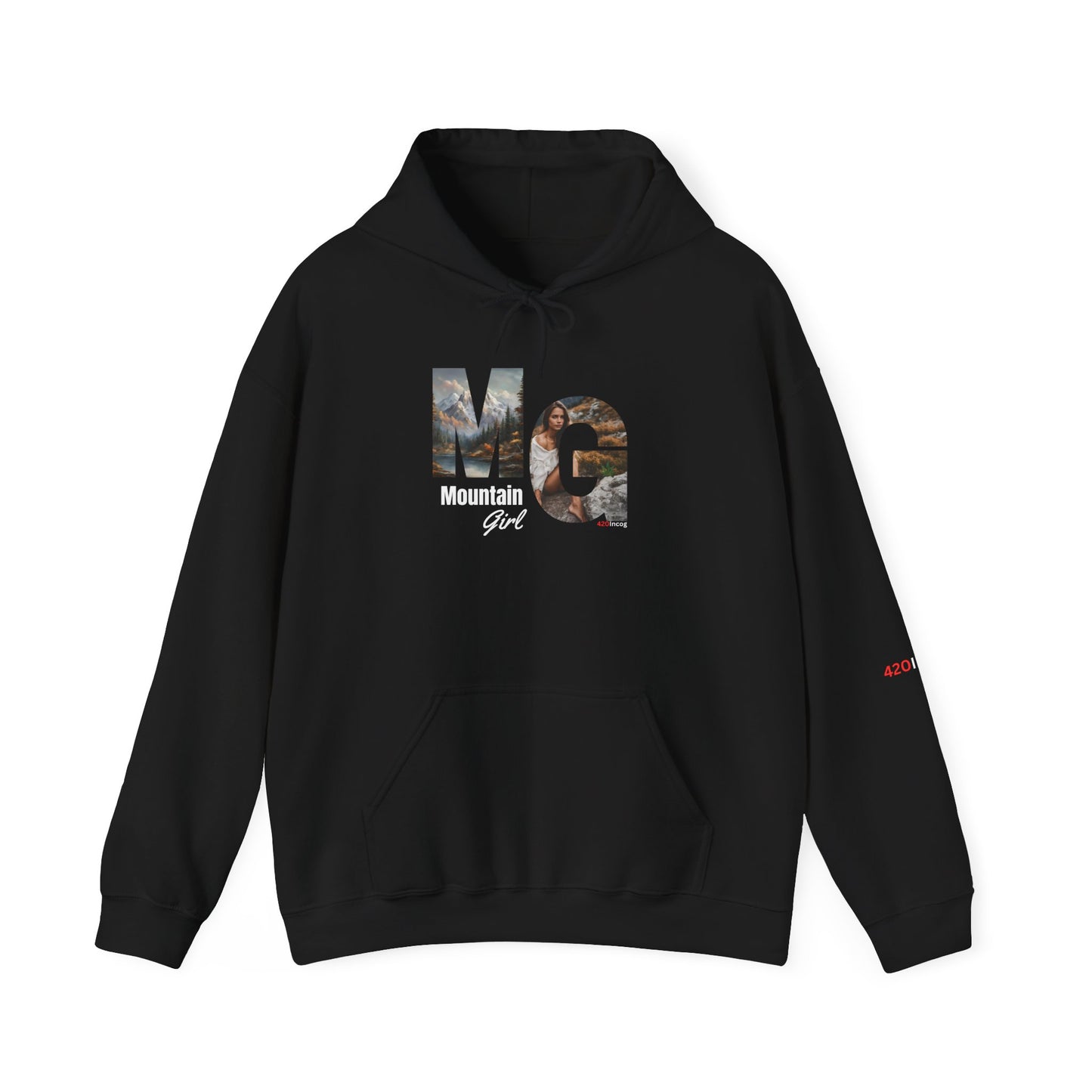 Incog Graphic Sweatshirt featuring the Mountain Girl strain