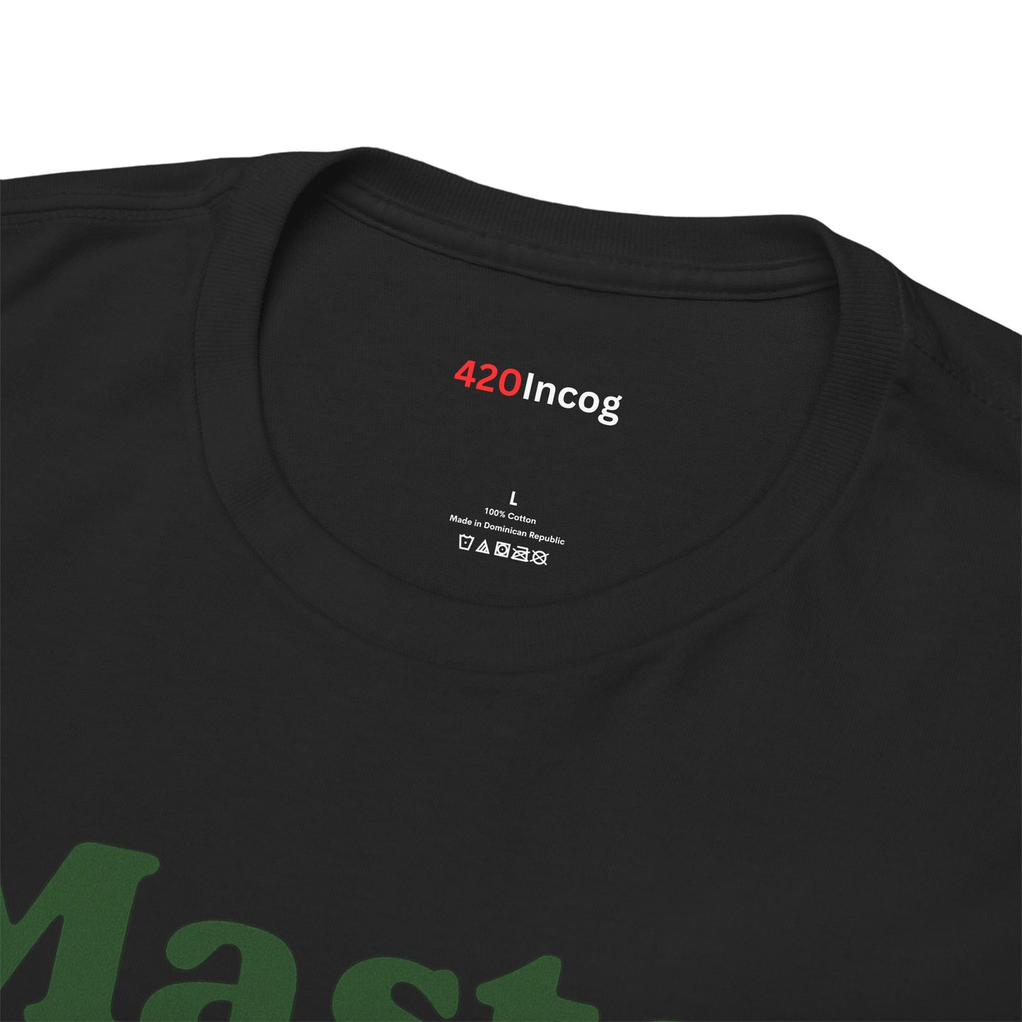 420Incog Funny Tee featuring the Master Kush strain