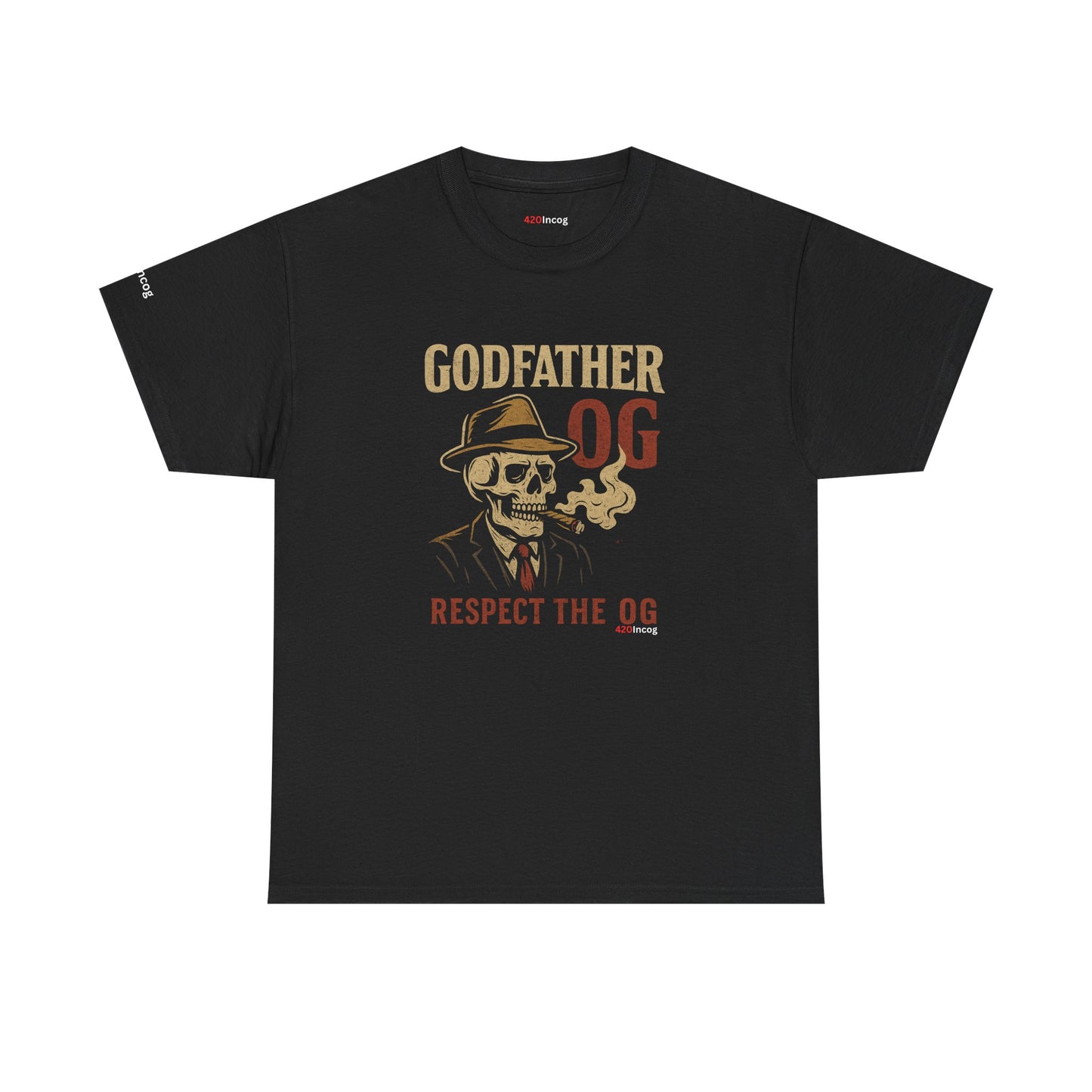 420Incog Funny Tee featuring the Godfather OG strain