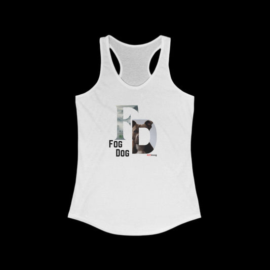 Incog Women's Racerback with the Fog Dog strain