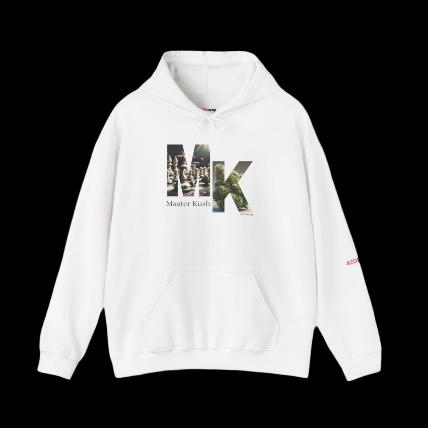 Incog Graphic Sweatshirt featuring the Master Kush (Chess) strain