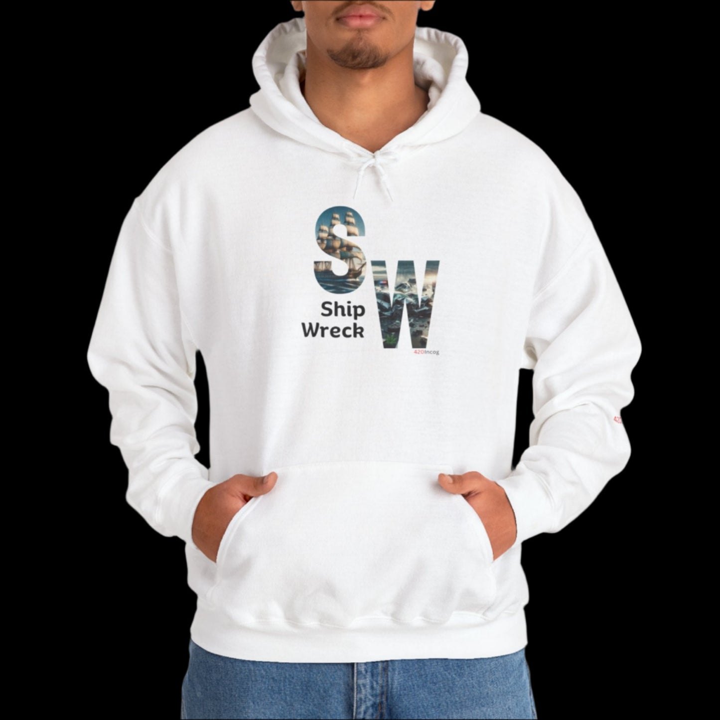Incog Graphic Sweatshirt featuring the Shipwreck strain
