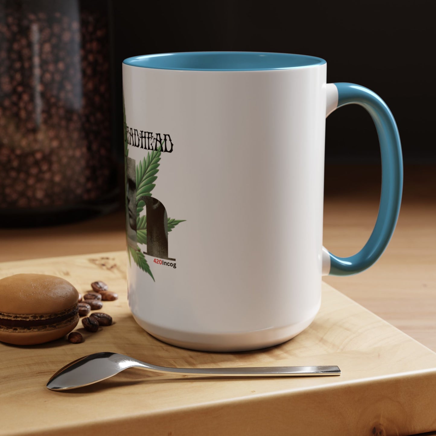 420Incog Big 'Ol Coffee Mug featuring the Deadhead strain 1