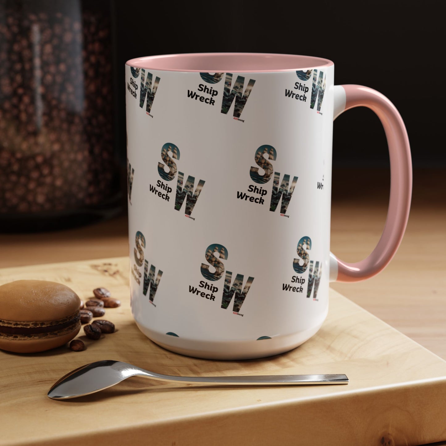 420Incog Big 'Ol Coffee Mug featuring the Shipwreck strain Incog