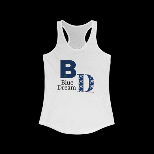 Incog Women's Racerback with the Blue Dream v1.1 strain