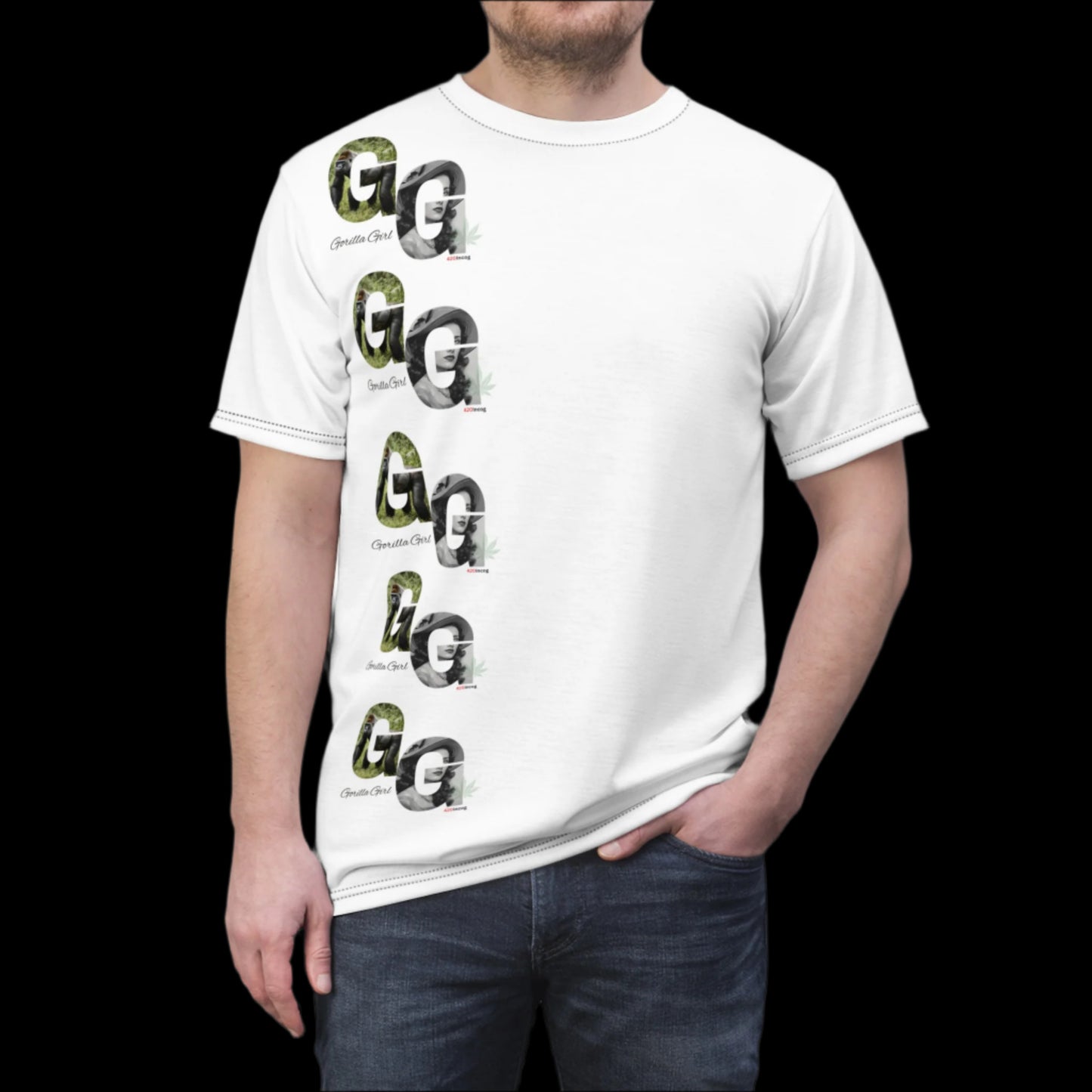 Incog Bold Street Tee featuring the Gorilla Girl strain