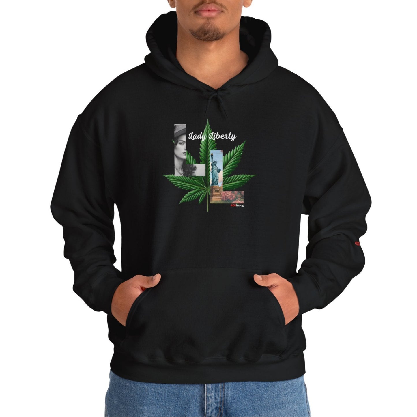 Iconic Graphic Sweatshirt featuring the Lady Liberty strain