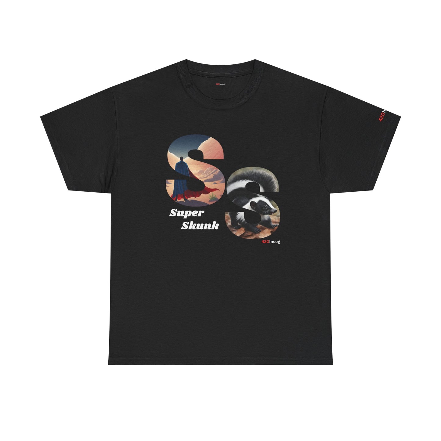 Incog Graphic Tee featuring the Super Skunk strain