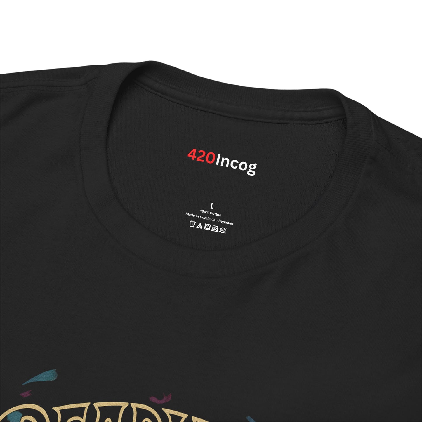 420Incog Funny Tee featuring the Deadhead OG strain