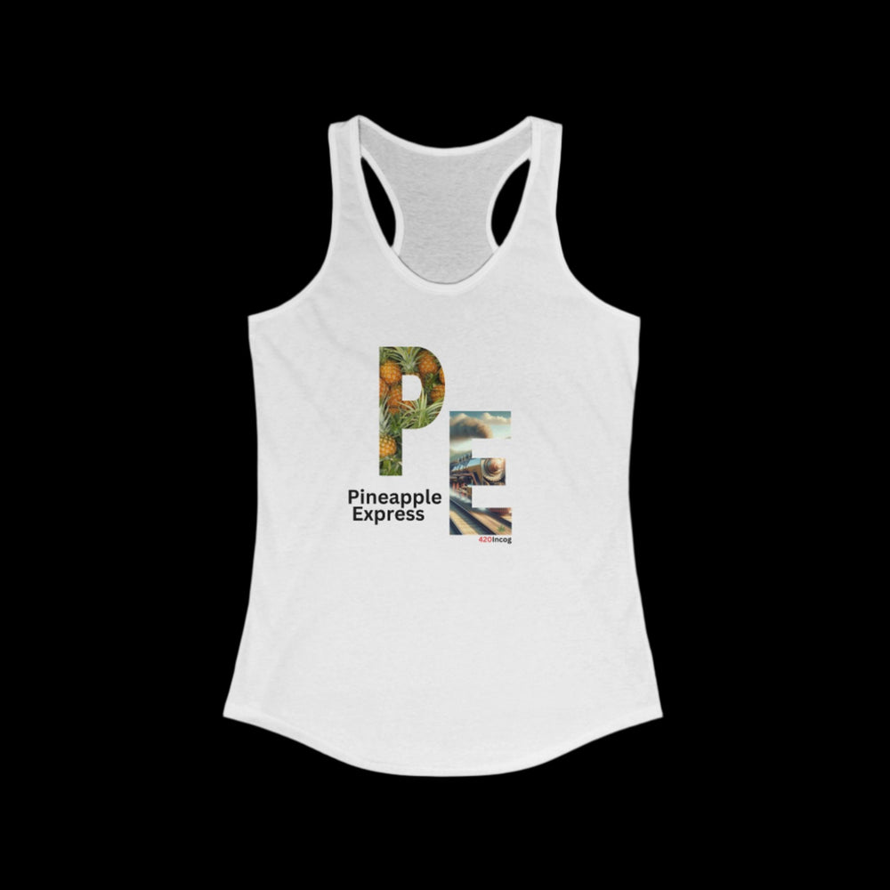 Incog Women's Racerback with the Pineapple Express strain