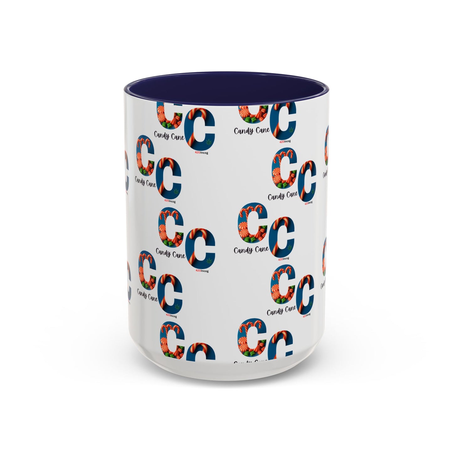 420Incog Big 'Ol Coffee Mug featuring the Candy Cane strain
