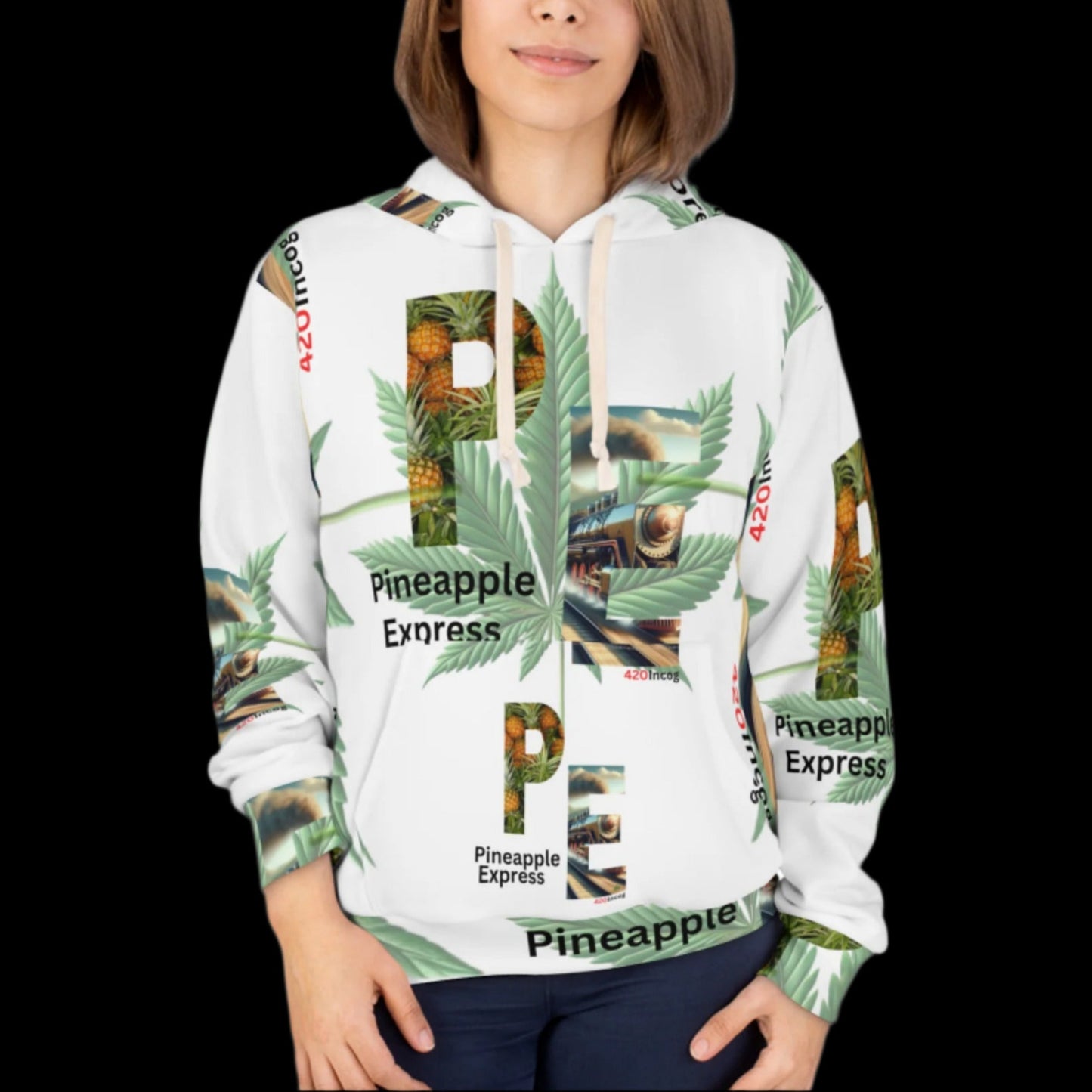 420 Signature Hoodie featuring the Pineapple Express strain