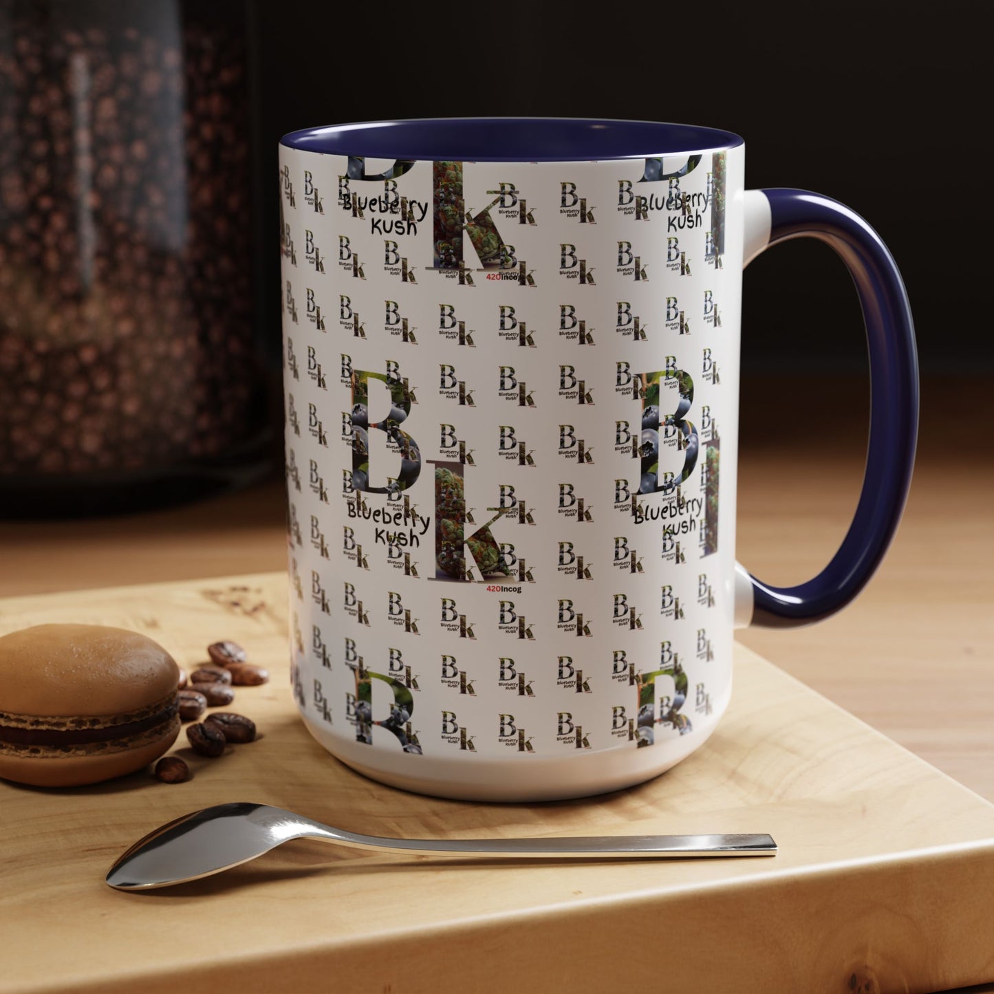 420Incog Big 'Ol Coffee Mug featuring the Blueberry Kush strain