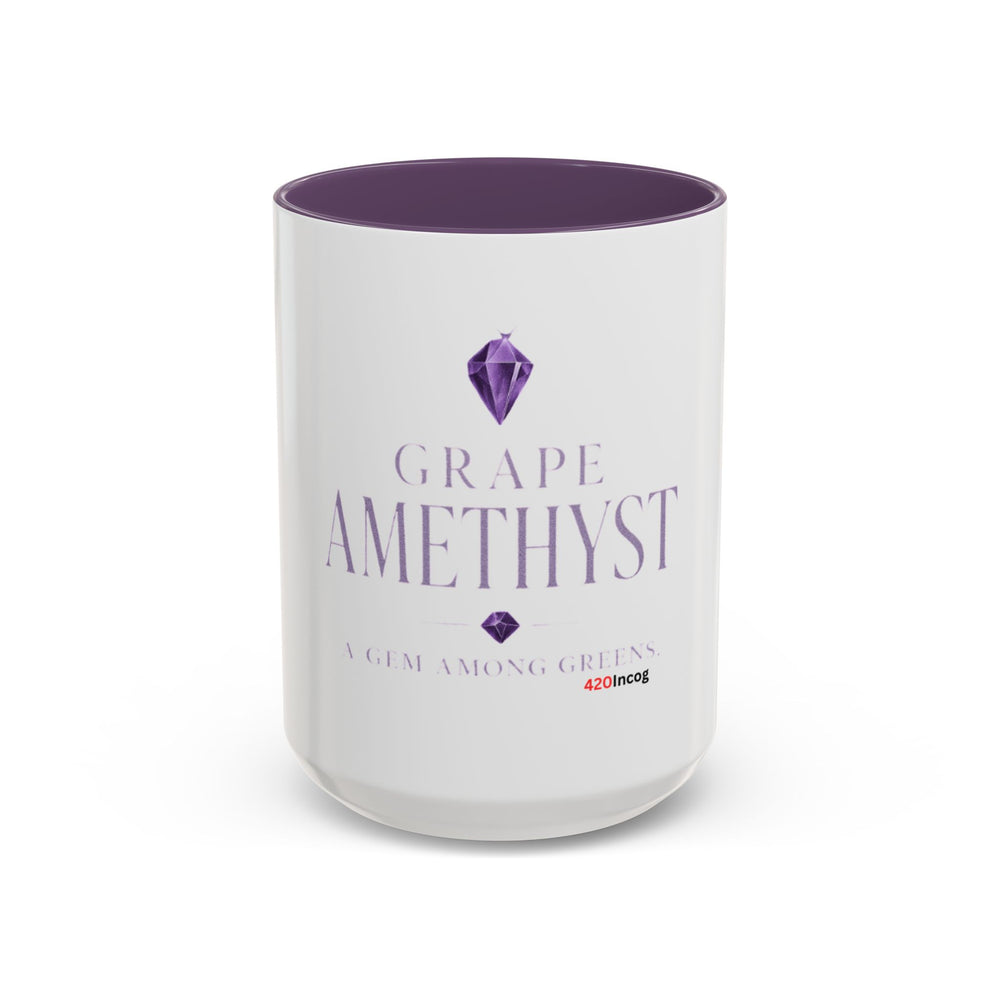 420Incog Big 'Ol Coffee Mug featuring the Grape Amethyst strain