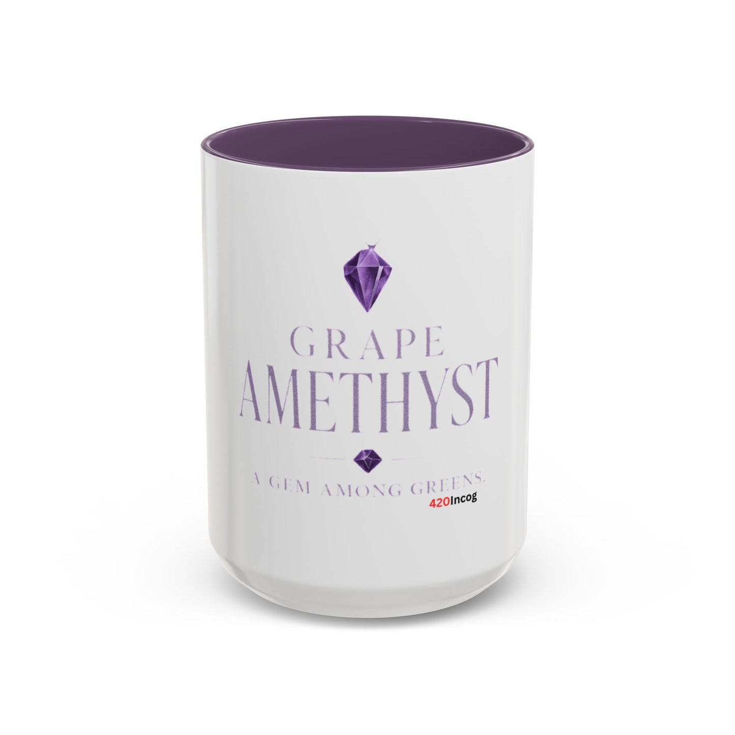 420Incog Big 'Ol Coffee Mug featuring the Grape Amethyst strain