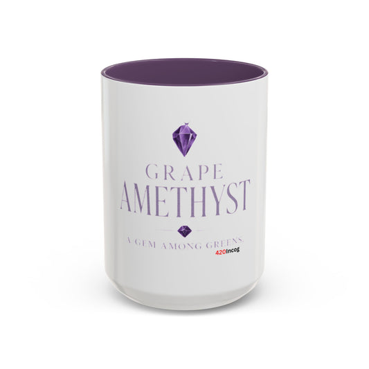 420Incog Big 'Ol Coffee Mug featuring the Grape Amethyst strain
