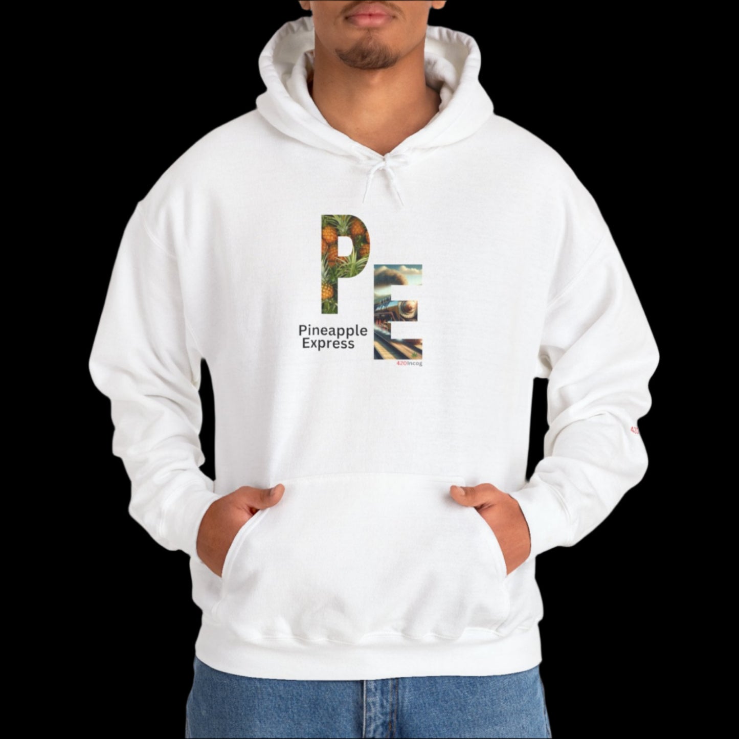 Incog Graphic Sweatshirt featuring the Pineapple Express strain