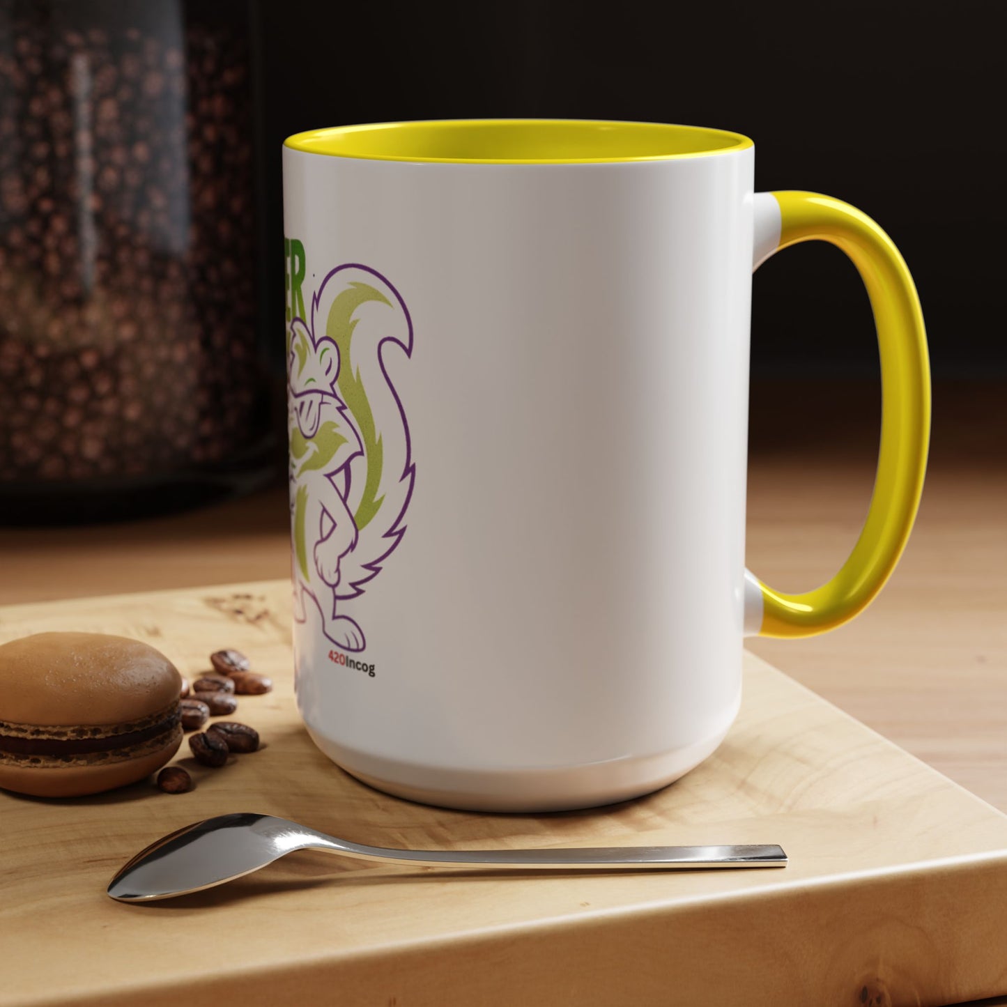 420Incog Big 'Ol Coffee Mug featuring the Super Skunk strain