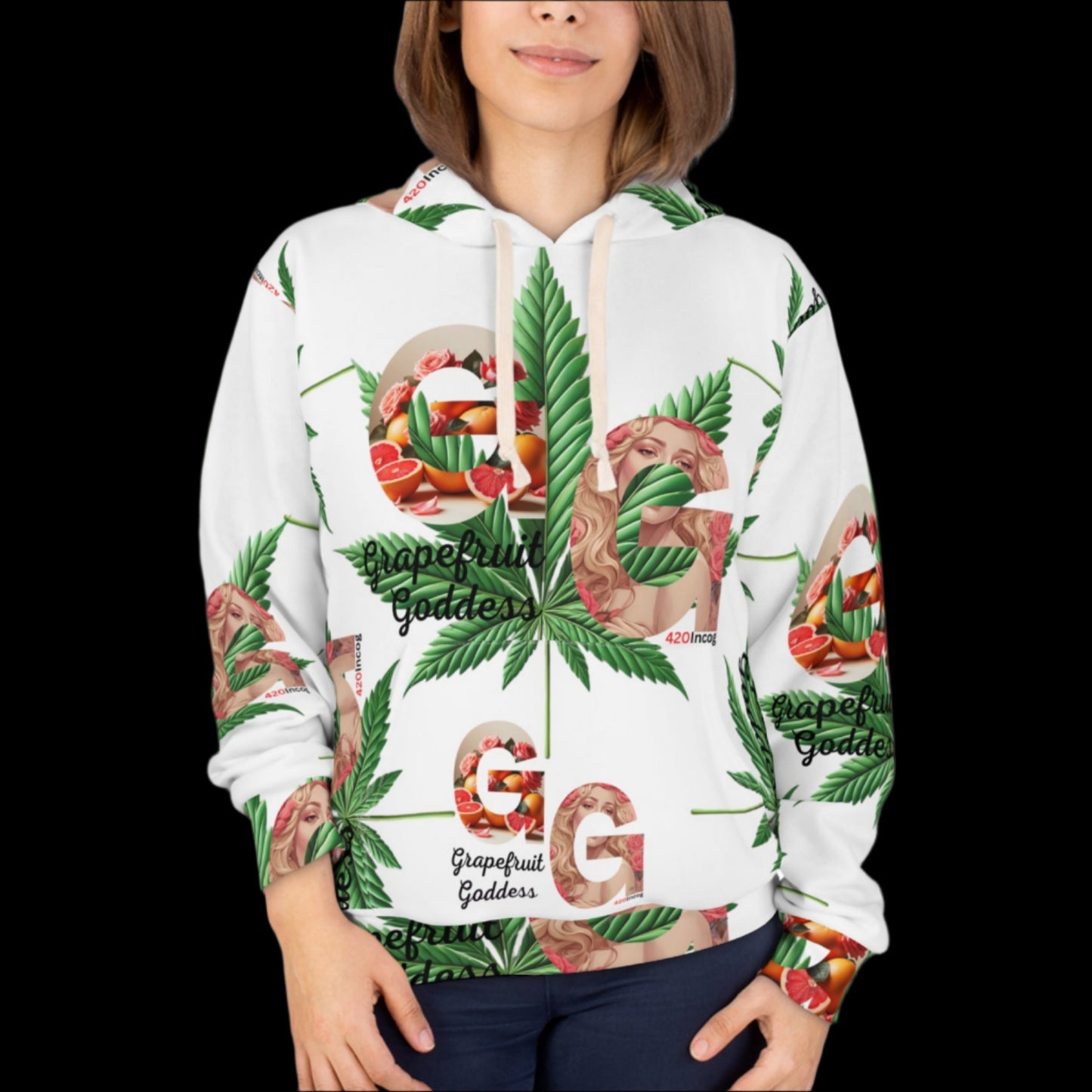 420 Signature Hoodie featuring the Grapefruit Goddess strain