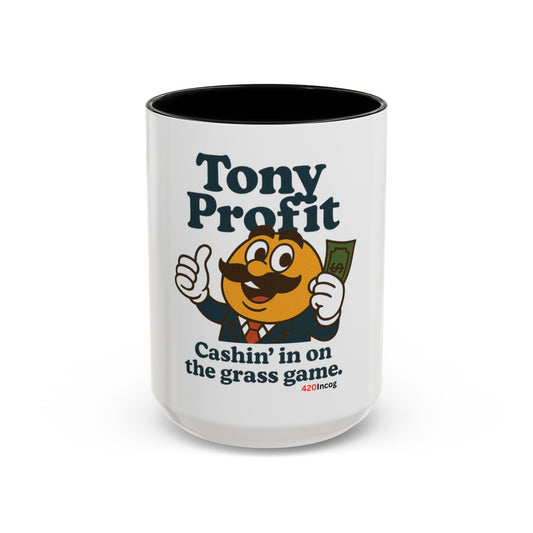 420Incog Big 'Ol Coffee Mug featuring the Tony Profit strain
