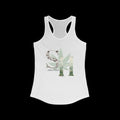 Iconic Women's Racerback with the Silver Haze strain
